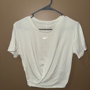 Nike Women's White Twist Front Tee